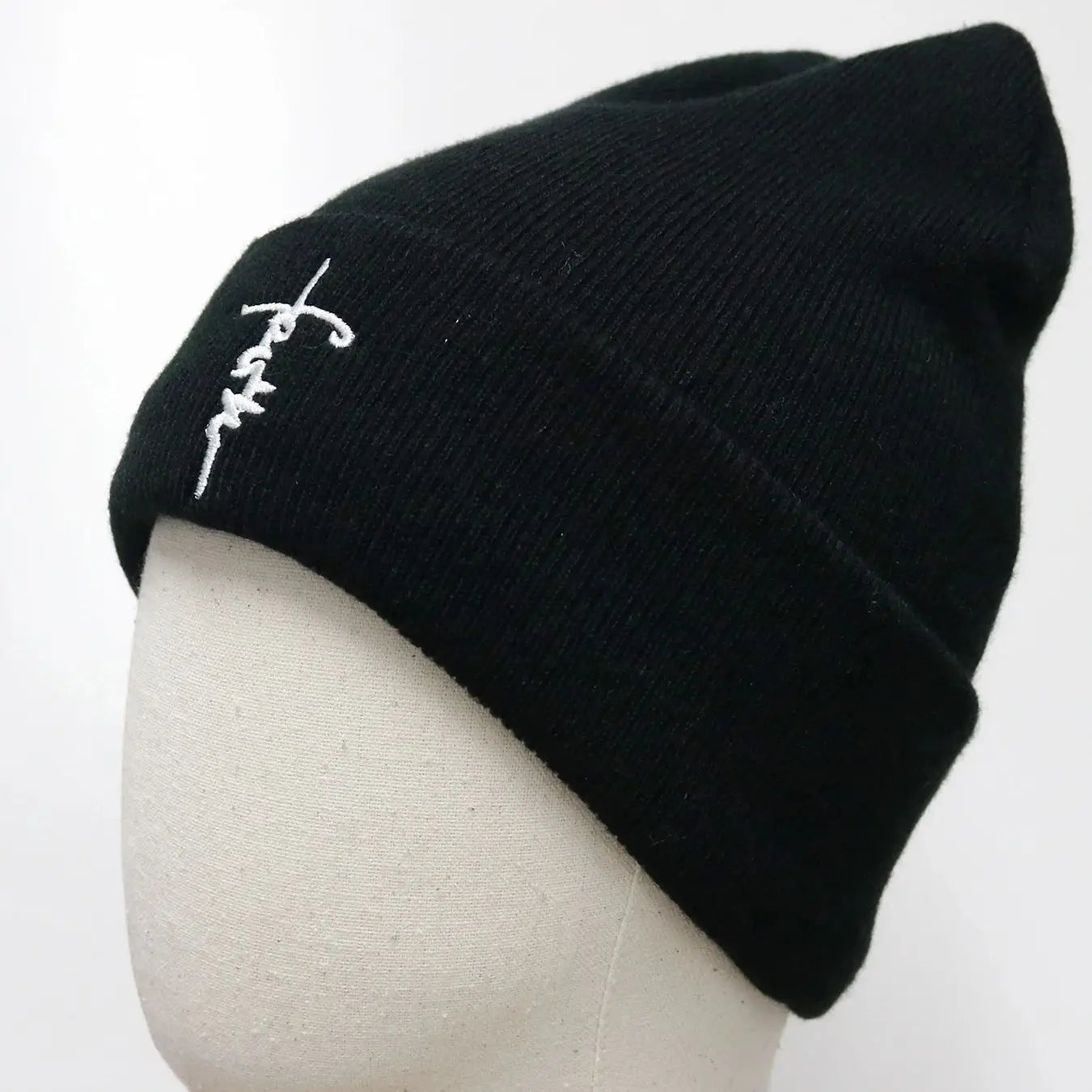 Embroidered Silk Beanie